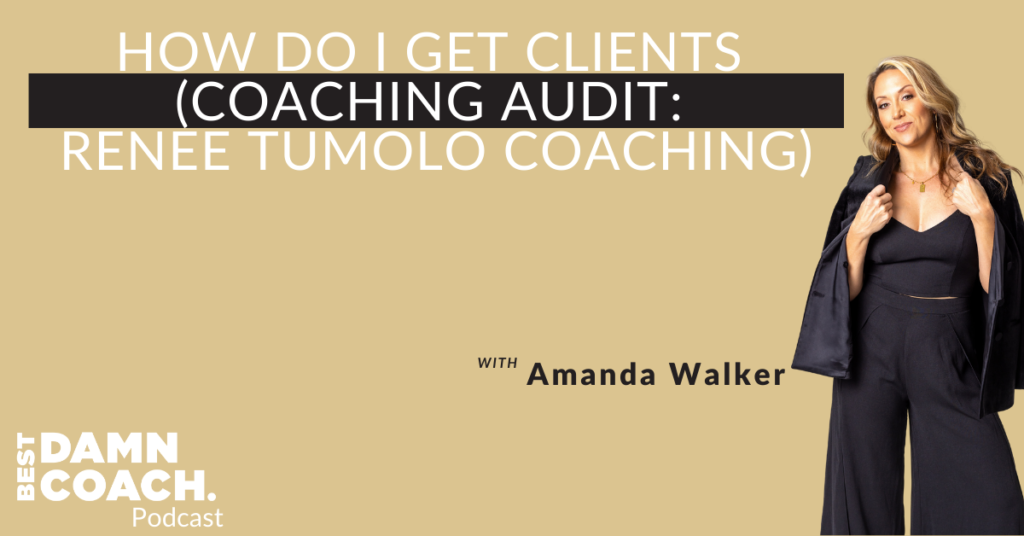 How Do I Get Clients In My Coaching Business (Coaching Audit Renee Tumolo Coaching)
