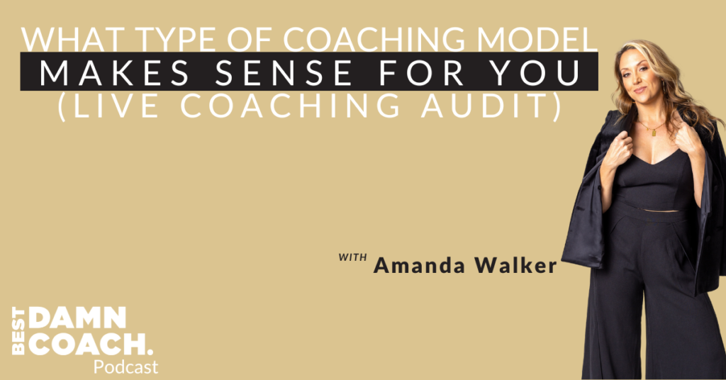 What Type Of Coaching Model Makes Sense For You