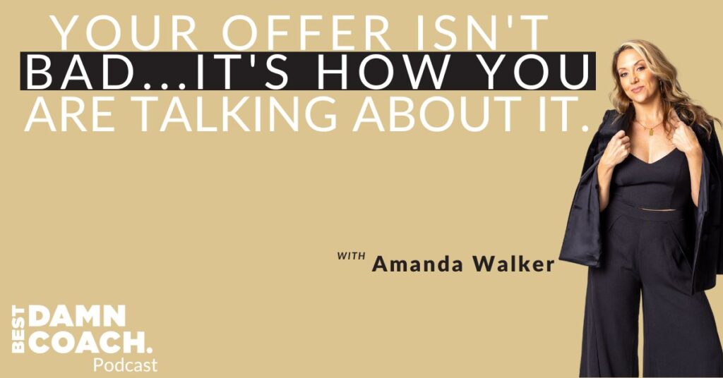 Your Offer isn't BAD...it's how you are talking about it.