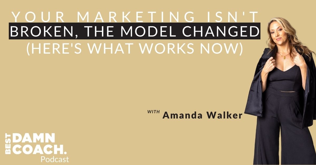 Your Marketing Isn't Broken, The Model Changed (Here's What Works Now)